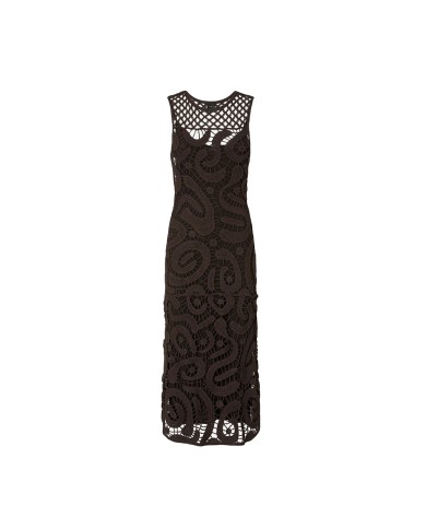 PINKO ABITO BUFERA IN CROCHET GEOMETRICO MARRONE JAVA 106361 126