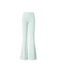 PINKO PANTALONI COCOMERO SVASATI CON PIEGA STIRATA VERDE SALVIA 106445 126