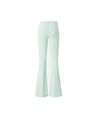 PINKO PANTALONI COCOMERO SVASATI CON PIEGA STIRATA VERDE SALVIA 106445 126