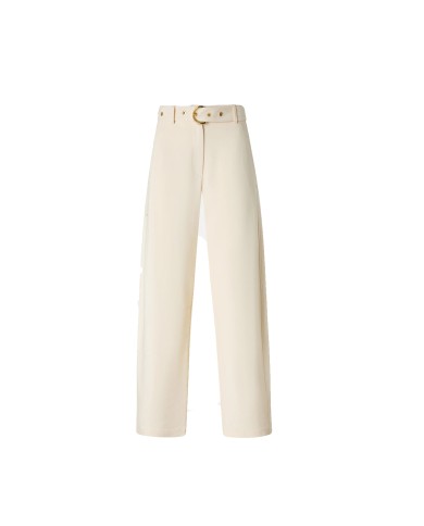 PINKO PANTALONI LEXY CON CINTURA BIANCO CIGNO 106492 126