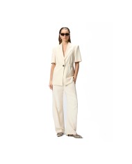 PINKO PANTALONI LEXY CON CINTURA BIANCO CIGNO 106492 126
