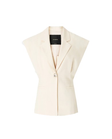 PINKO GIACCA FLOELLA SMANICATA EFFETTO RUSTICO BIANCO CIGNO 106509 126