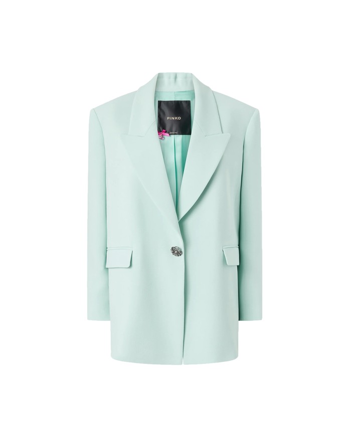 PINKO GIACCA MANDARINO DOUBLE CON BOTTONI GIOILELLO SALVIA 106628 126