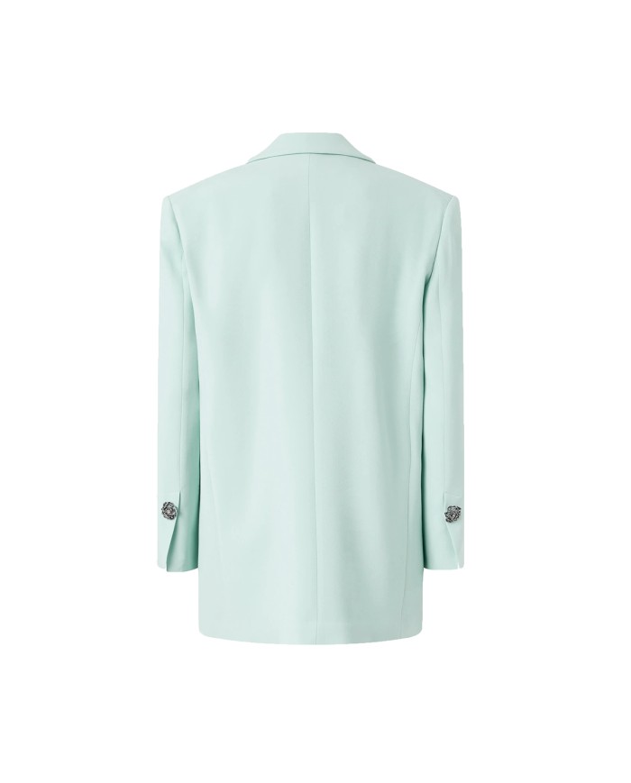 PINKO GIACCA MANDARINO DOUBLE CON BOTTONI GIOILELLO SALVIA 106628 126