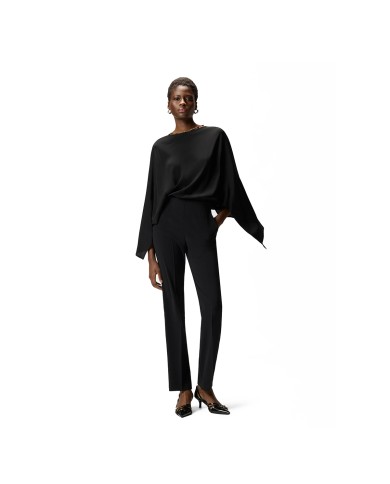 PINKO TUTA LUNGA BIETOLE CREPE SCOPERTA CON GIOIELLO NERO LIMOUSINE 16641 126