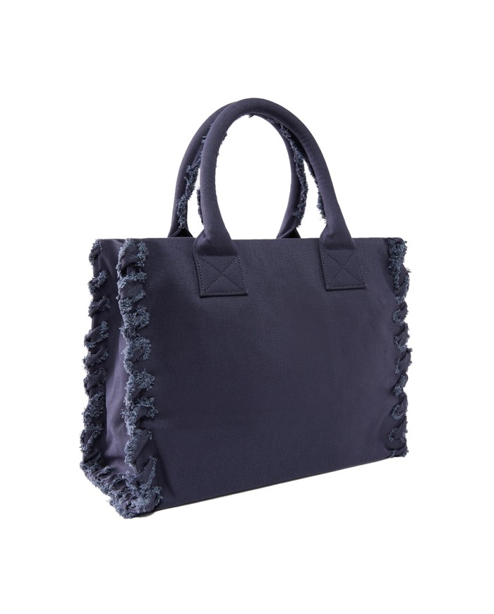 PINKO BORSA DONNA SHOPPER BAG CANVAS VIOLA AURA AUSTRALE 106673 126