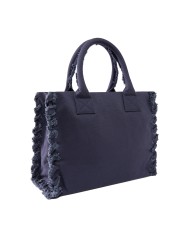 PINKO BORSA DONNA SHOPPER BAG CANVAS VIOLA AURA AUSTRALE 106673 126