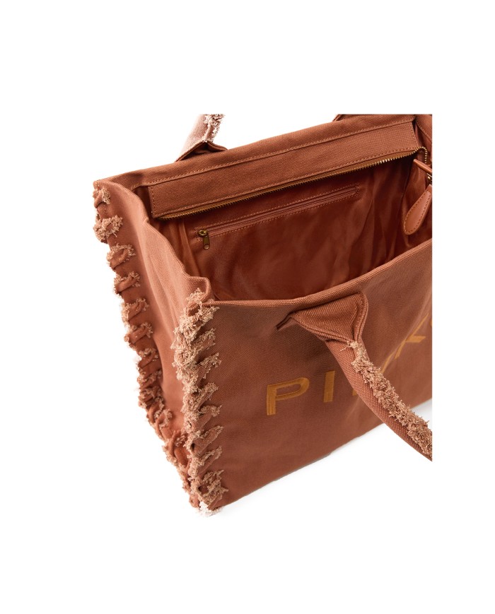 PINKO BORSA DONNA SHOPPER BAG CANVAS BEIGE SCOAITTOLO 106673 126