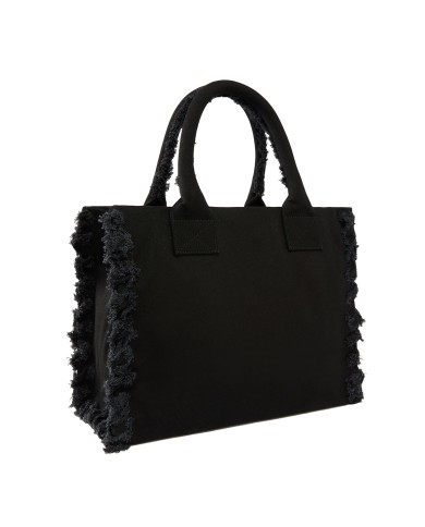 PINKO BORSA DONNA SHOPPER BAG CANVAS NERO LIMOUSINE 106673 126