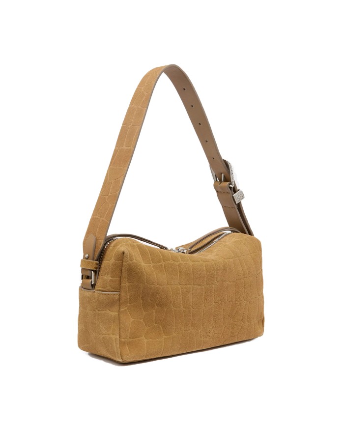 PINKO BORSA DONNA BAULETTO TRITTICO NABUCK STAMPA COCCO CANGURO 106761 126