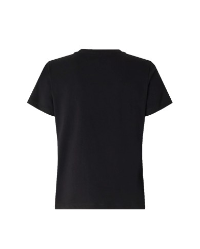 PINKO T-SHIRT FIDENZA CON MAXI RICAMO GIOIELLO LOVE BIRDS NERO AZZURRO 107094 126