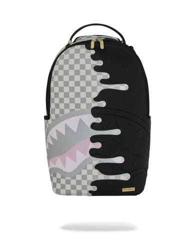 SPRAYGROUND ZAINO CREAM CHECK UNIFINISCHED SHARK BACKPACK 910B8758NSZ 126