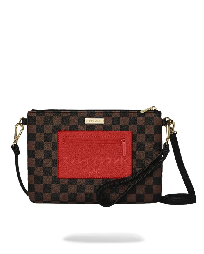 SPRAYGROUND CROSSBODY POUCHETTE RED REDEMPTION 910B8900NSZ 126