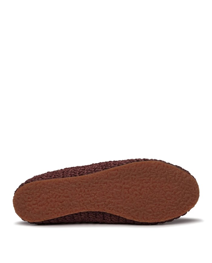 SUPERGA SCARPA DONNA BALLERINA CROCHET BROWN COFFEE S5141PW 126