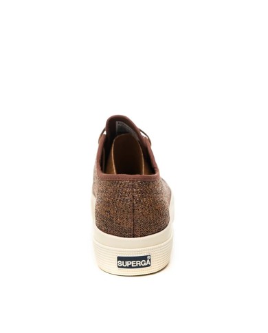 SUPERGA SCARPA DONNA SNEAKER PLATFORM RAFFIA BROWN COFEE S41518W 126
