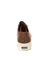 SUPERGA SCARPA DONNA SNEAKER PLATFORM RAFFIA BROWN COFEE S41518W 126