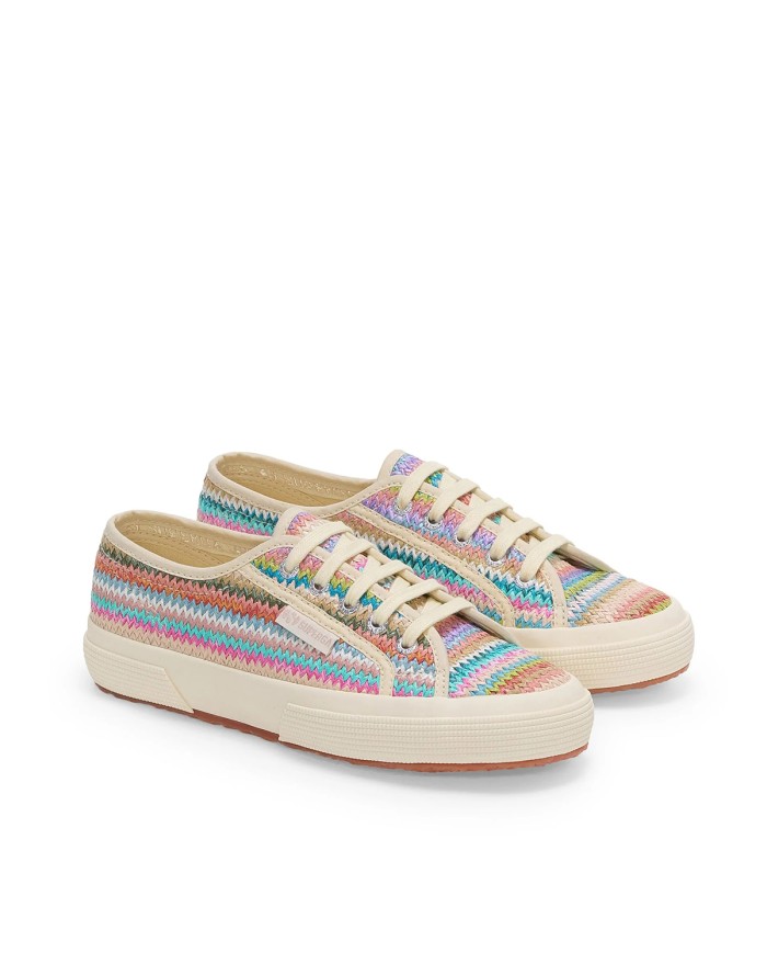 SUPERGA SCARPA DONNA SNEAKER RAFFIA MULTICOLOR HER S5133SW  126