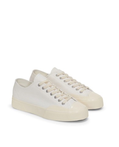SUPERGA SCARPA UOMO SNEAKER WORKS LOW COTTON CANVAS OFF WHITE S51347W 126