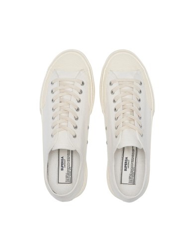 SUPERGA SCARPA UOMO SNEAKER WORKS LOW COTTON CANVAS OFF WHITE S51347W 126