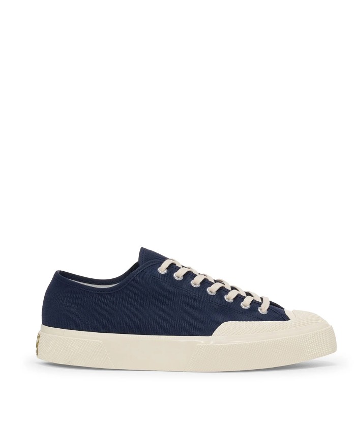 SUPERGA SCARPA UOMO SNEAKER WORKS LOW COTTON CANVAS NAVY OFF WHITE S51347W 126