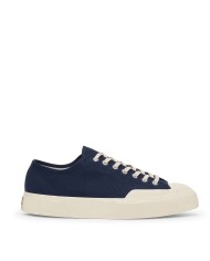 SUPERGA SCARPA UOMO SNEAKER WORKS LOW COTTON CANVAS NAVY OFF WHITE S51347W 126
