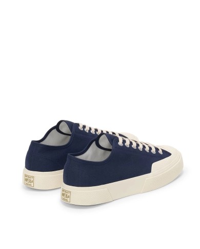 SUPERGA SCARPA UOMO SNEAKER WORKS LOW COTTON CANVAS NAVY OFF WHITE S51347W 126