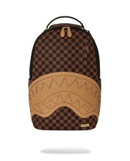 SPRAYGROUND ZAINO SEMBOSSED CHEK BROWN BACKPACK 910B8592NSZ 226