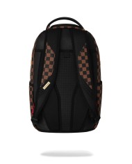 SPRAYGROUND ZAINO SEMBOSSED CHEK BROWN BACKPACK 910B8592NSZ 226