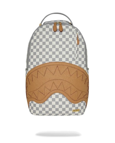 SPRAYGROUND ZAINO EMBOSSED CREAM CHECK BACKPACK 910B8593NSZ 226