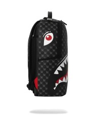 SPRAYGROUND ZAINO SHARK IN PARIS WTF BUBBLY BLACK CHECK BACKPACK 910B8633NSZ 226
