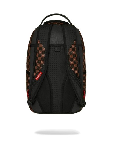 SPRAYGROUND ZAINO SHARK IN PARIS WTF BUBBLY BROWN CHECK BACKPACK 910B8634NSZ 226