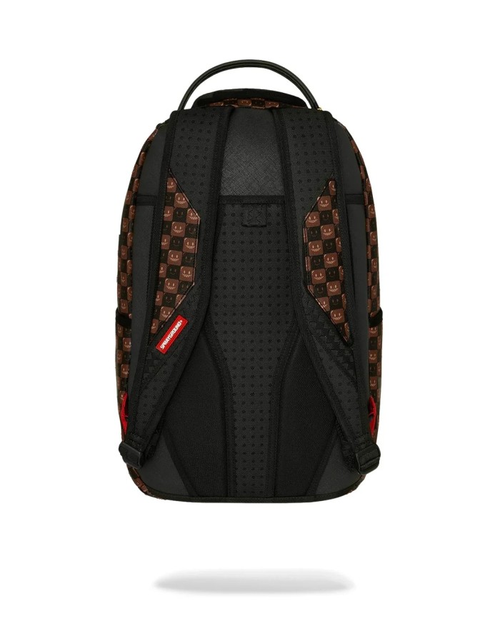 SPRAYGROUND ZAINO SHARK IN PARIS WTF BUBBLY BROWN CHECK BACKPACK 910B8634NSZ 226