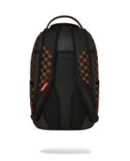 SPRAYGROUND ZAINO SHARK IN PARIS WTF BUBBLY BROWN CHECK BACKPACK 910B8634NSZ 226
