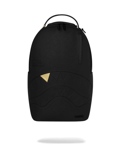 SPRAYGROUND ZAINO BLACKED OUT EMBOSSED GOLD TOOTH BACKPACK 910B9325NSZ 226