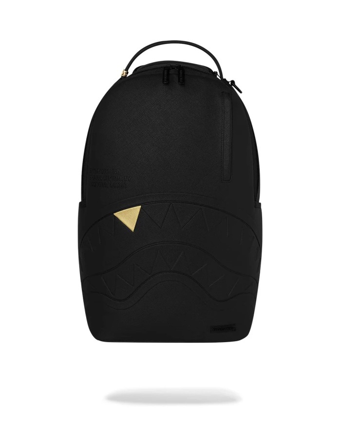 SPRAYGROUND ZAINO BLACKED OUT EMBOSSED GOLD TOOTH BACKPACK 910B9325NSZ 226