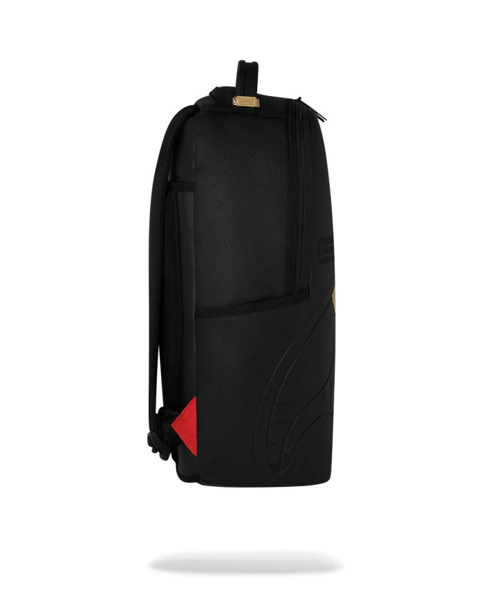 SPRAYGROUND ZAINO BLACKED OUT EMBOSSED GOLD TOOTH BACKPACK 910B9325NSZ 226