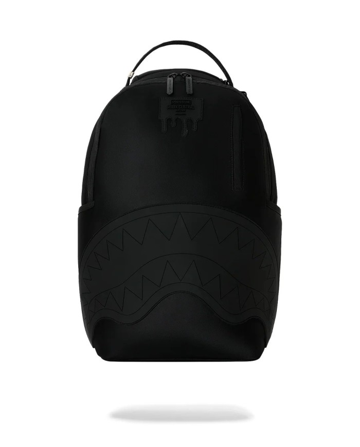 SPRAYGROUND ZAINO SSHARK CENTRAL BLACKED OUT EMBOSSED NYLON BACKPACK 910B9635NSZ 226