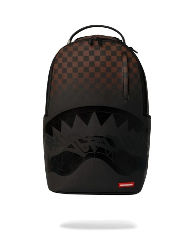 SPRAYGROUND ZAINO BROWN CHECK GHOST DRIP BACKPACK 910B8702NSZ 226