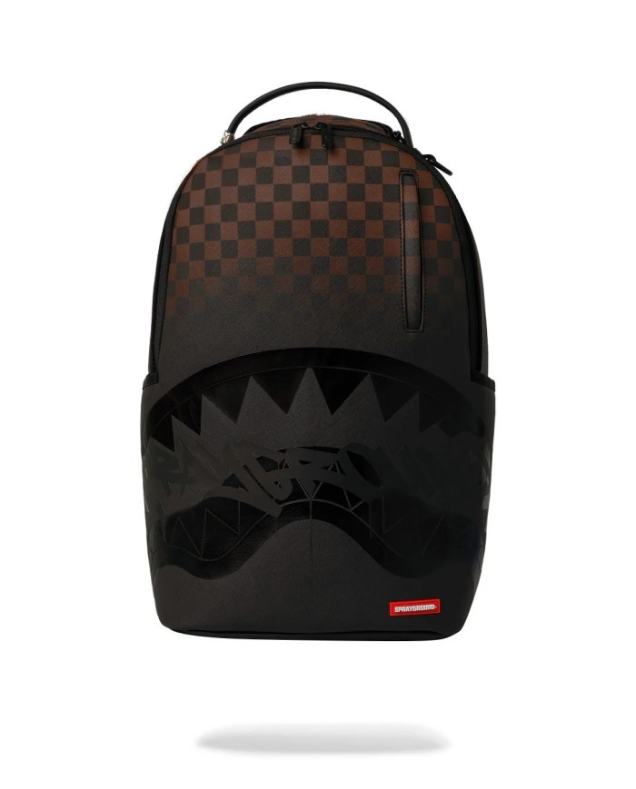 SPRAYGROUND ZAINO BROWN CHECK GHOST DRIP BACKPACK 910B8702NSZ 226