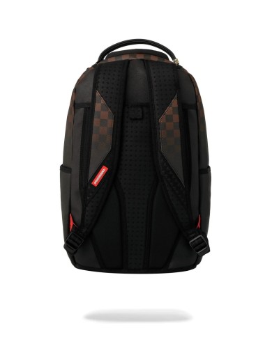 SPRAYGROUND ZAINO BROWN CHECK GHOST DRIP BACKPACK 910B8702NSZ 226