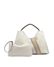 GIANNI CHIARINI HAND BAG AURORA CON TRACOLLA A NASTRO SABBIA/NATURE  BS 10566 RNGDBL-NAETN 125