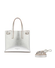 GIANNI CHIARINI MINI HAND BAG ALTEA CON TRACOLLA SILVER/ CARAMELLO BS 10965 RNGDBL 125