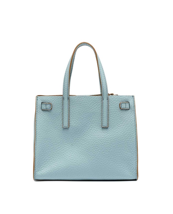 GIANNI CHIARINI MINI HAND BAG ALTEA CON TRACOLLA SKY/ CARAMELLO BS 10965 RNGDBL 125