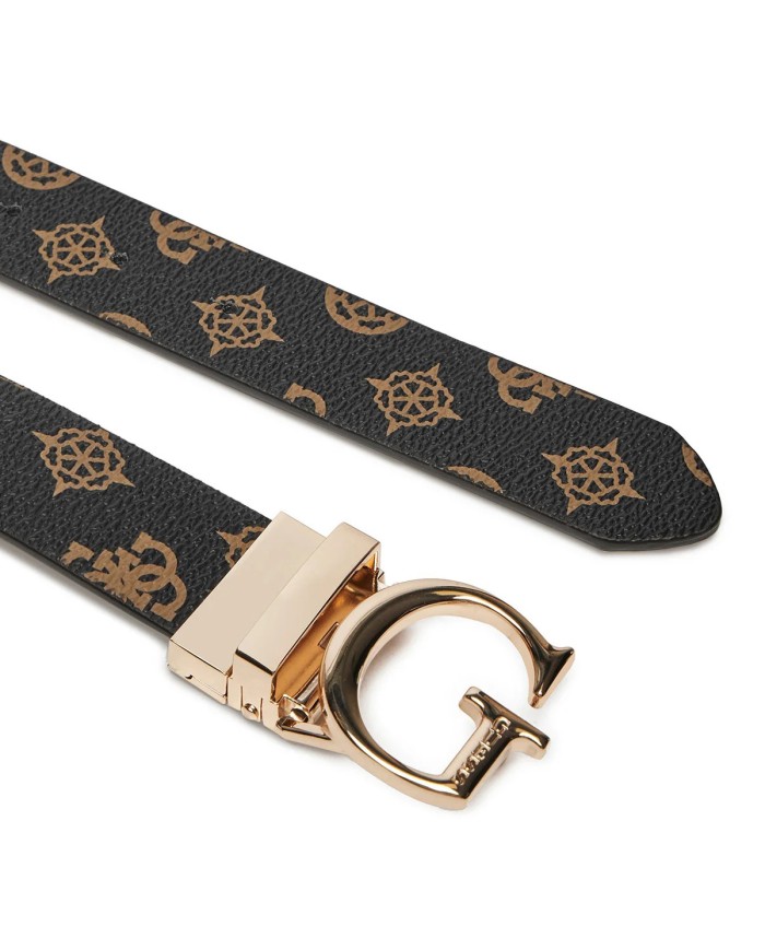 GUESS CINTURA DONNA BELT ERICA 4G PEONY REVADJ MOCHA BW9171 125