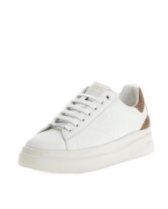 GUESS SCARPA DONNA SNEAKER ELBINA PELLE WHITE BEIGE FLJELB 125