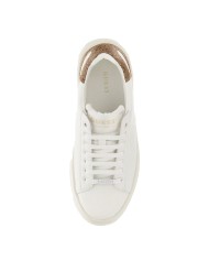 GUESS SCARPA DONNA SNEAKER ELBINA PELLE WHITE BEIGE FLJELB 125