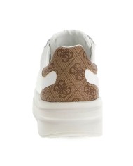 GUESS SCARPA DONNA SNEAKER ELBINA PELLE WHITE BEIGE FLJELB 125