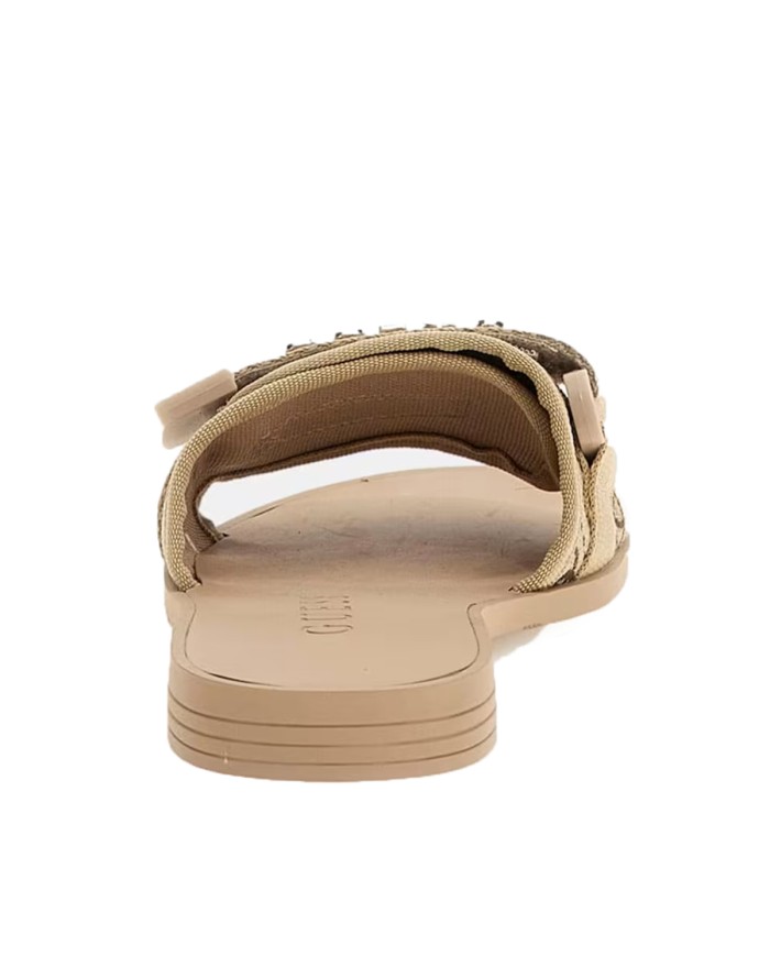 GUESS SANDALO DONNA ELYAZE 4G LOGO GOLD FLJELY 125