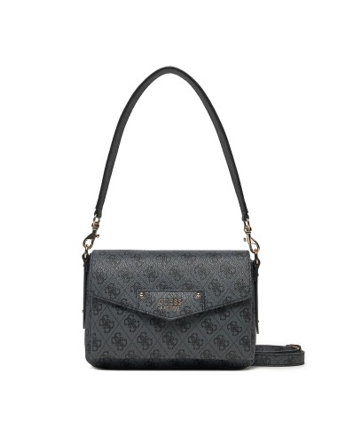 GUESS BORSA DONNA SHOULDER FLAP BAG CON TRACOLLA MONOGRAM BRENTON COAL HWEBG8 125