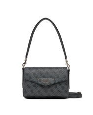 GUESS BORSA DONNA SHOULDER FLAP BAG CON TRACOLLA MONOGRAM BRENTON COAL HWEBG8 125